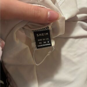 SHEIN Elegant Cream Blouse